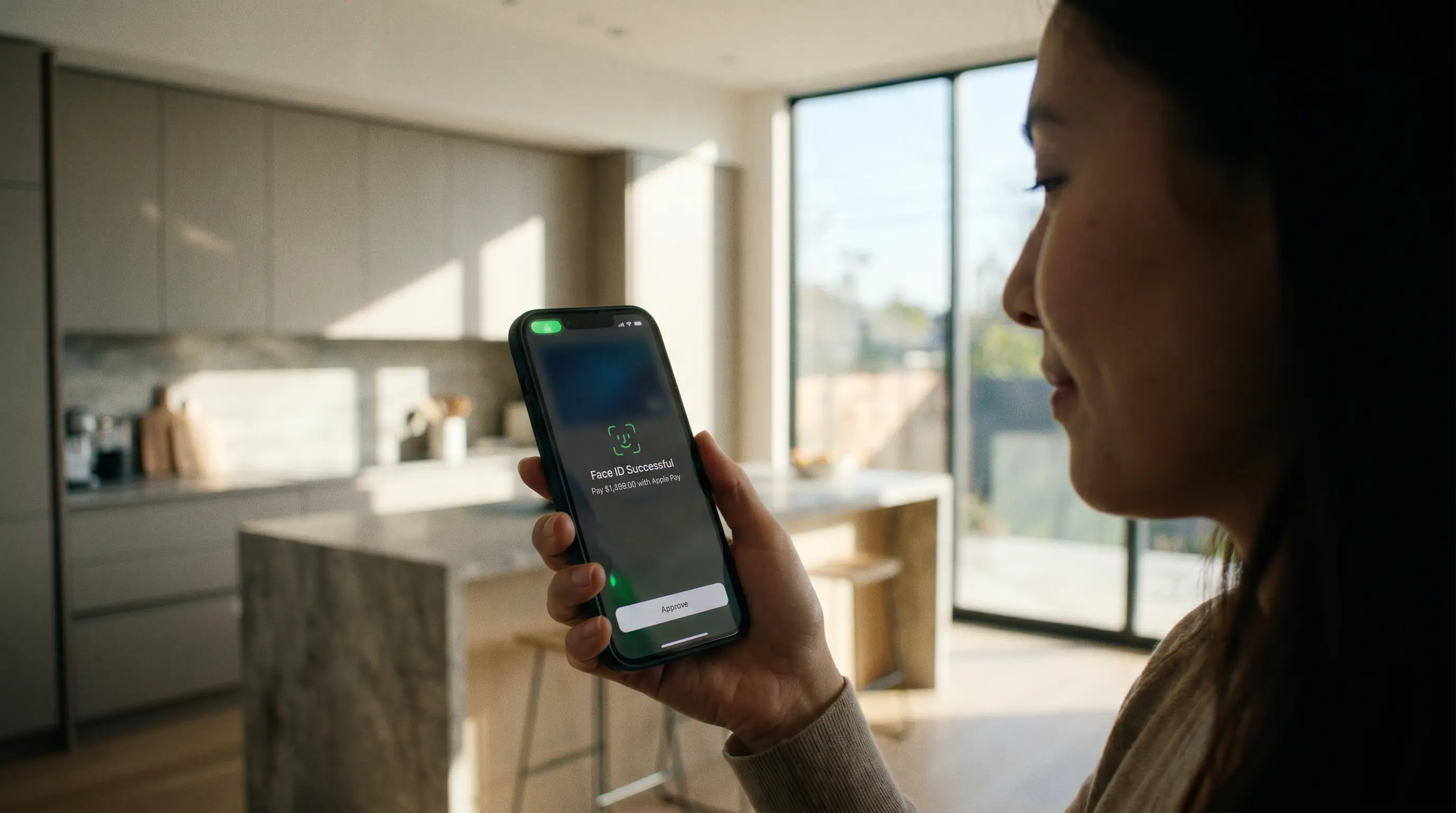 Apple Pay contactless deposit on mobile football betting app