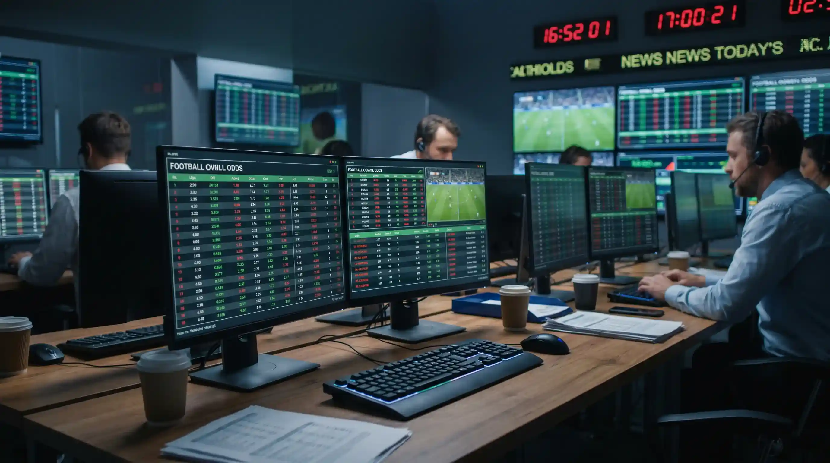 Bookmaker trading team pricing Champions League cross-league football matchup